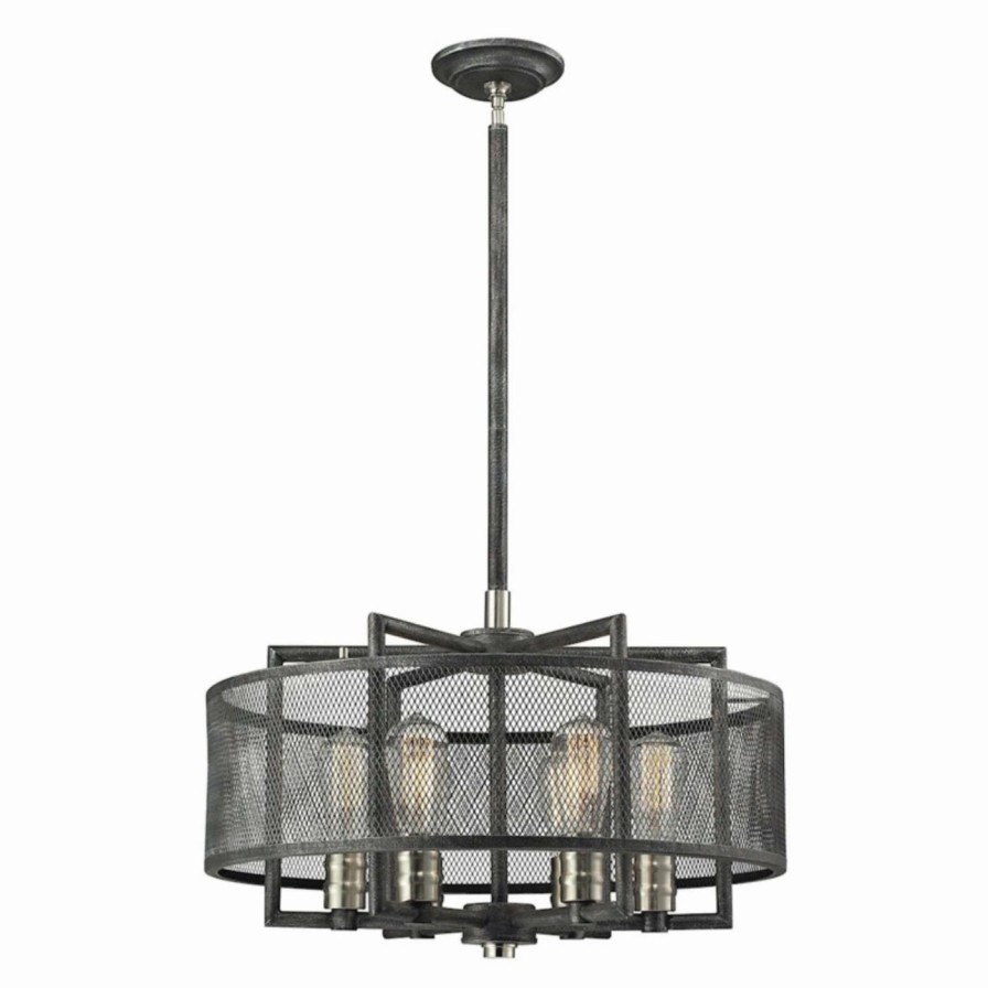 Chandeliers * | Best Deal Drum Elk Lighting Slatington 31238/6 Chandelier