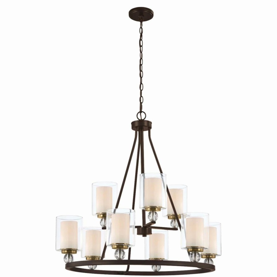 Chandeliers * | Brand New Wagon Wheel Minka Lavery Studio 5 3079-416 Chandelier