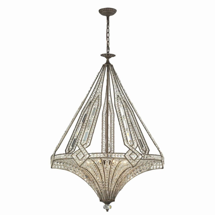 Chandeliers * | Deals Empire Elk Lighting Jausten 11784/7 Chandelier