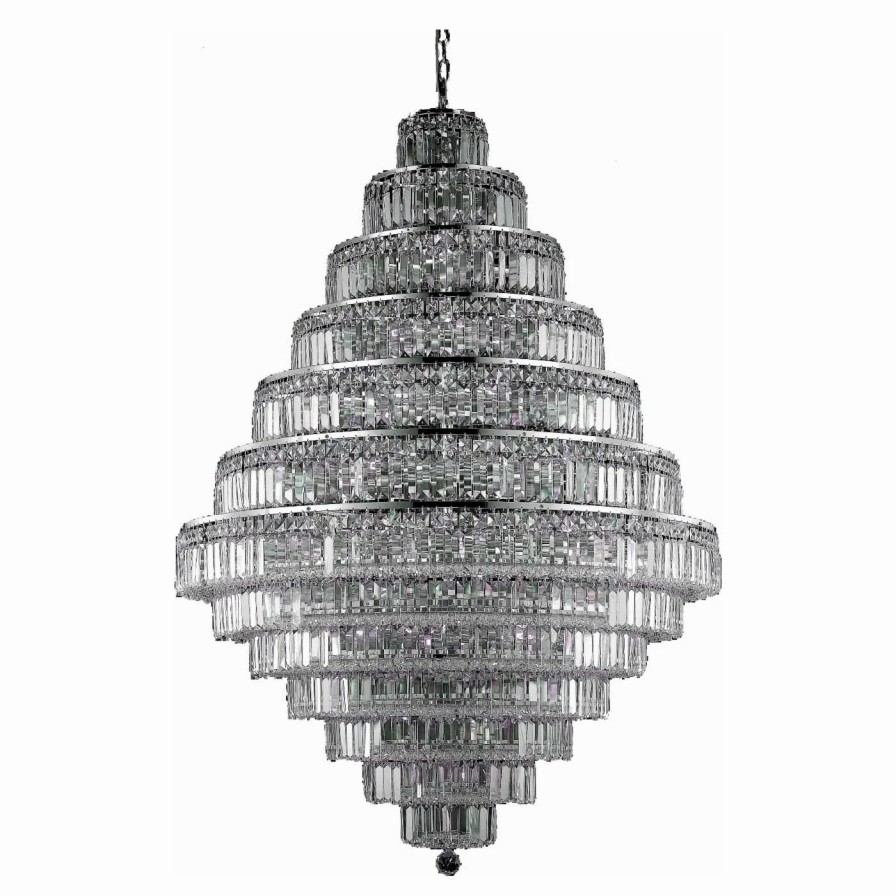 Crystal * | Wholesale Crystal Elegant Lighting V2038G42C Maxime Chandelier