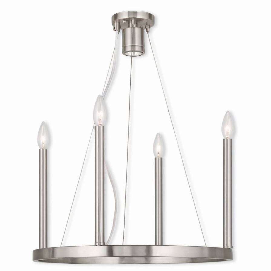 Candle * | Cheap Livex Lighting Candle Livex Alpine 40244 5 Light Chandelier