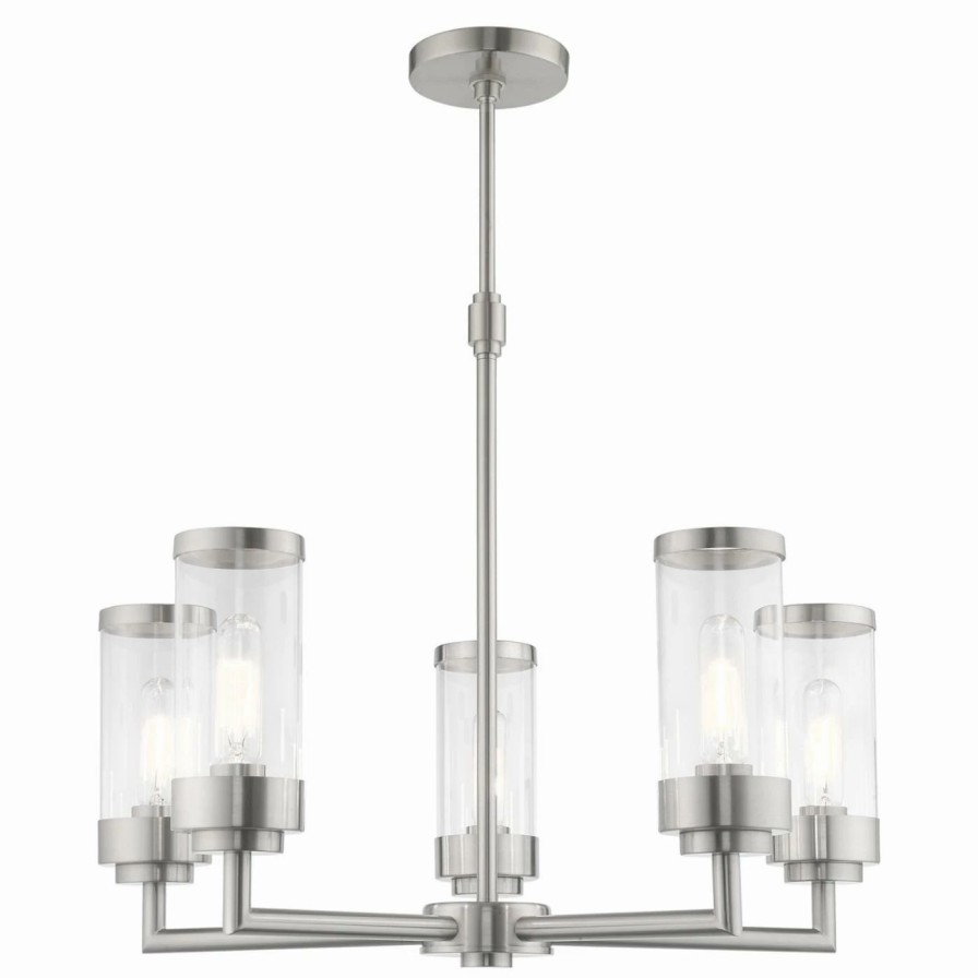 Chandeliers * | Brand New Edison Bulb Livex Lighting Hillcrest 40475-91 Chandelier