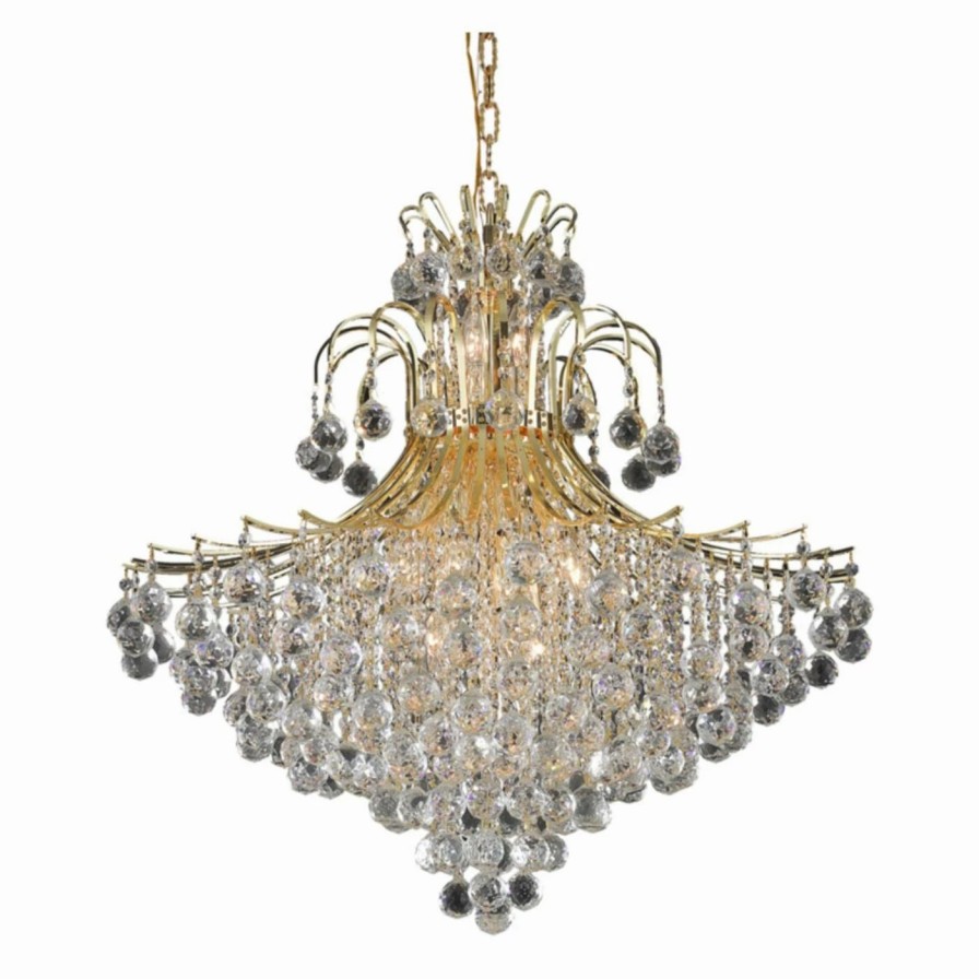 Crystal * | Cheapest Crystal Elegant Lighting Toureg 8005 Chandelier