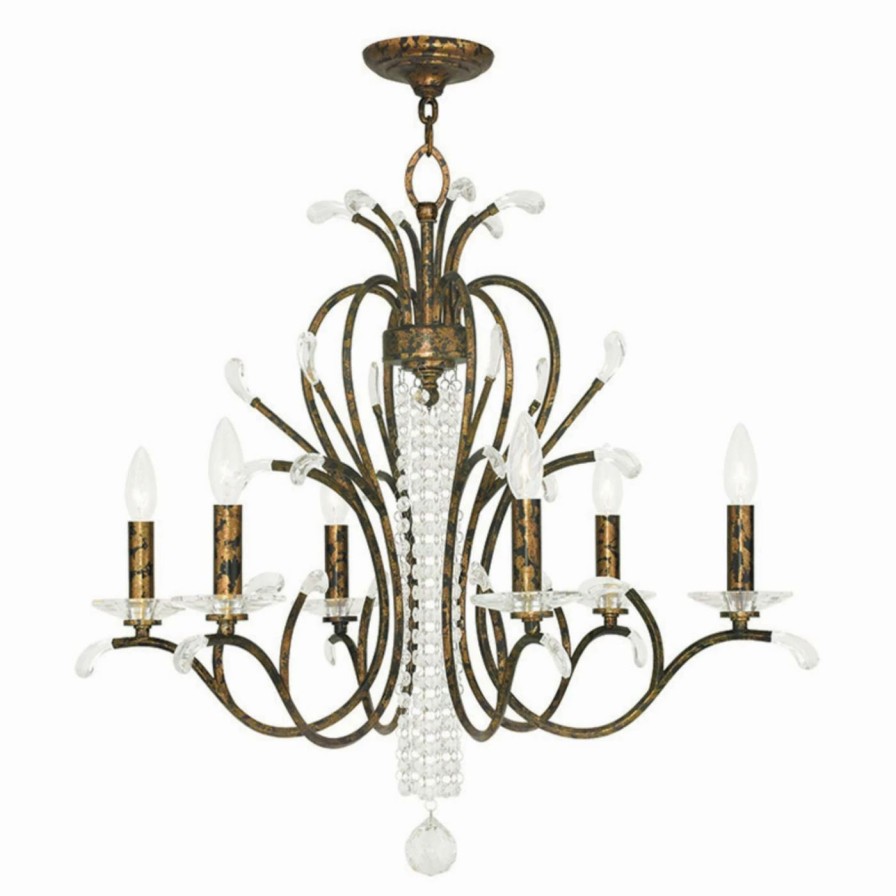 Candle * | Coupon Crystal Livex Lighting Serafina 51006 Chandelier