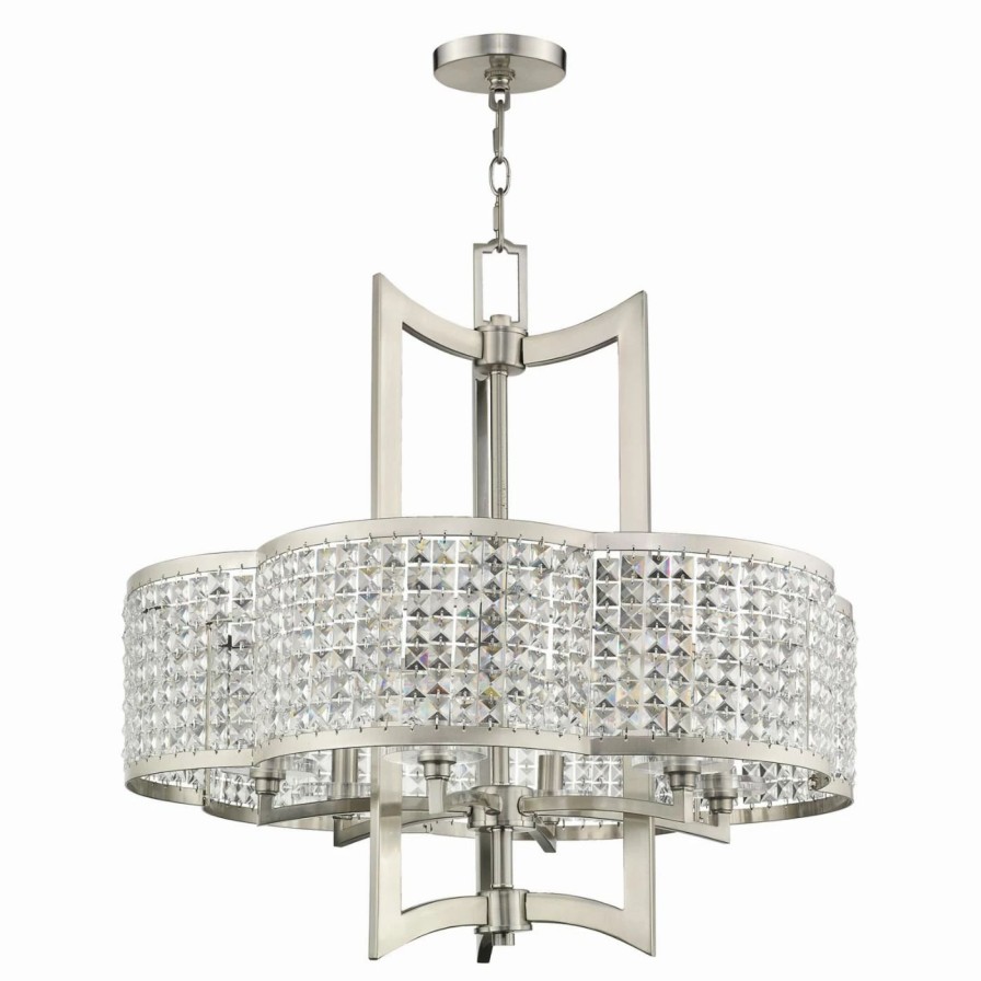 Chandeliers * | Brand New Drum Livex Lighting Grammercy 50576 Chandelier