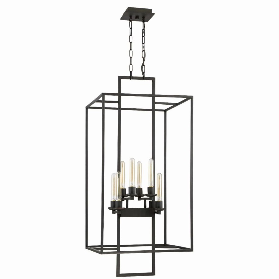 Chandeliers * | Hot Sale Jeremiah Edison Bulb Craftmade Cubic 41538 Chandelier