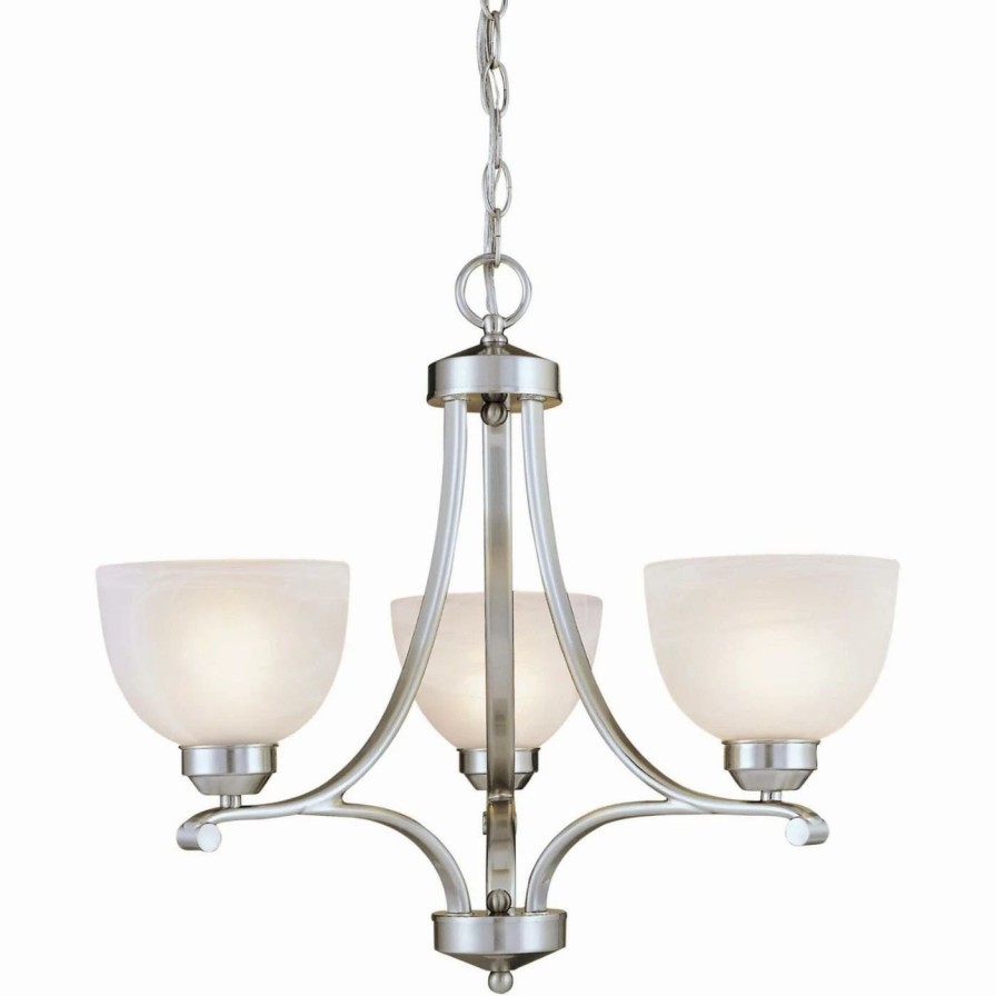 Chandeliers * | Brand New Minka Lavery Paradox Mini Chandelier Brushed Nickel