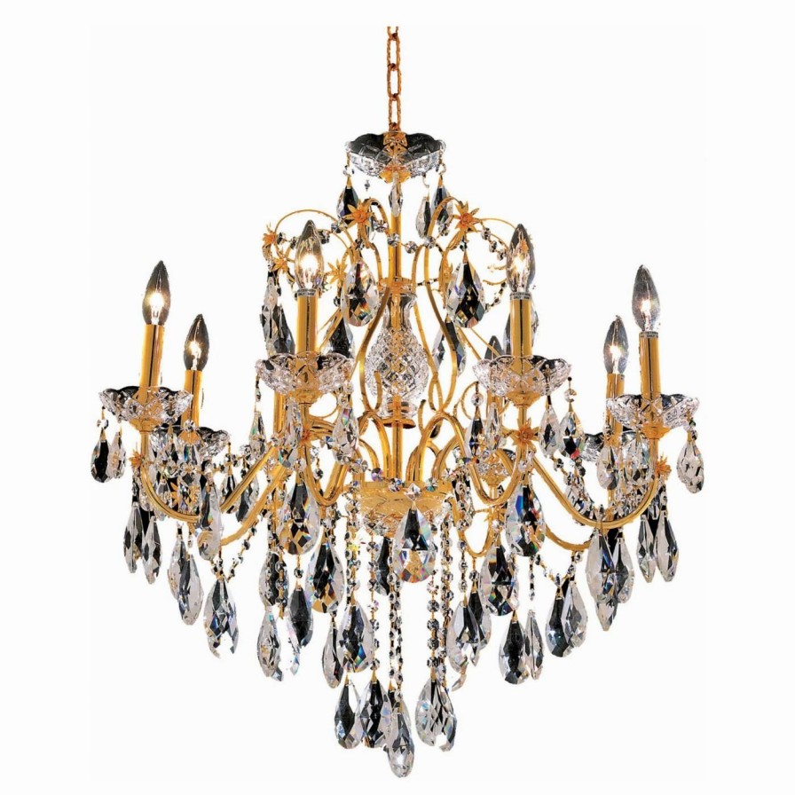 Candle * | Cheap Crystal Elegant Lighting St. Francis 2016D26 Chandelier