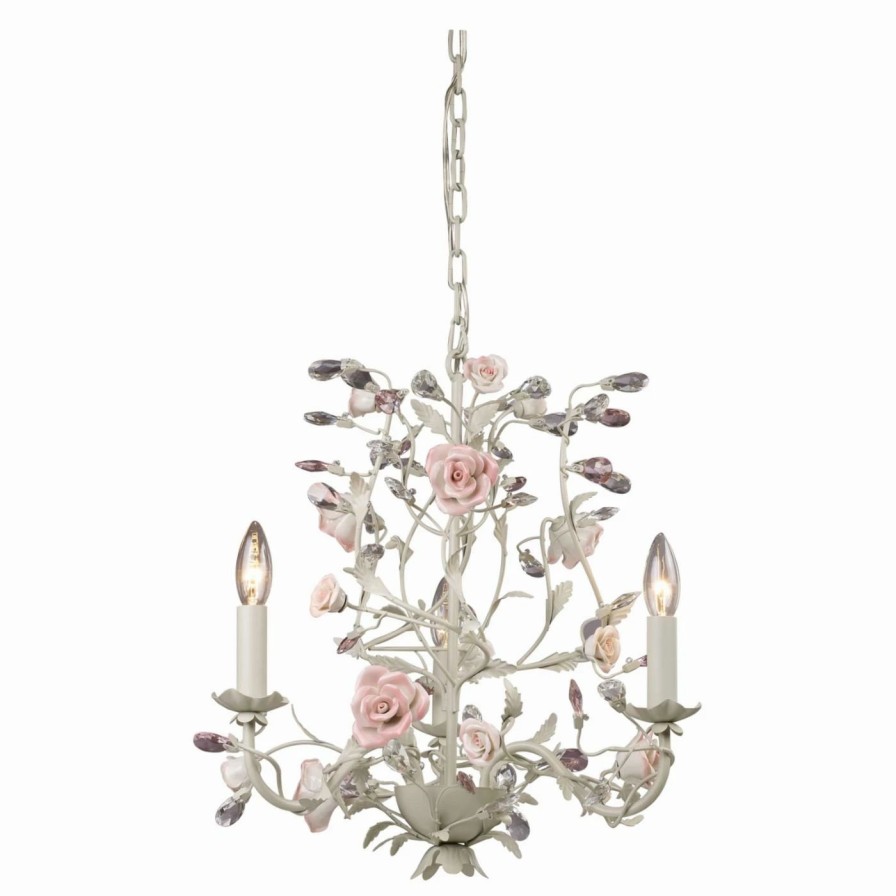 Chandeliers * | Best Pirce Candle Elk Lighting Heritage Chandelier 8091/3 18W In.