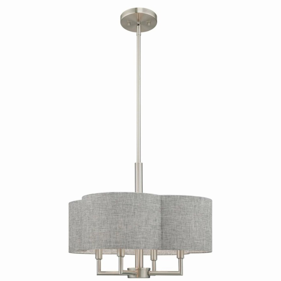 Chandeliers * | Promo Drum Livex Lighting Kalmar 51364-91 Chandelier