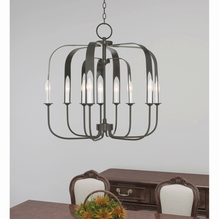 Candle * | Brand New Livex Lighting Candle Livex Addison 51938 9 Light Chandelier