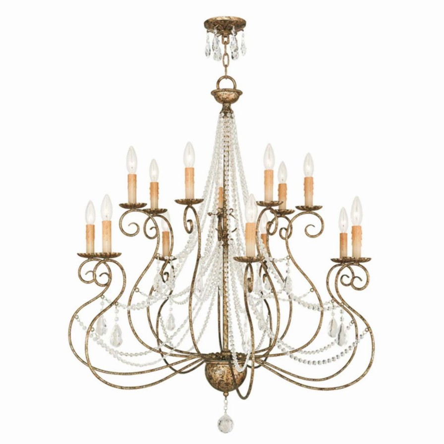 Candle * | Coupon Livex Lighting Crystal Livex Isabella 51910 Foyer Chandelier