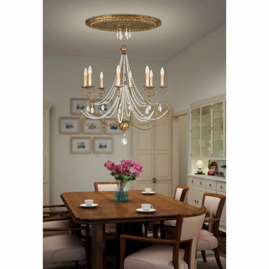 Candle * | Flash Sale Livex Lighting Candle Livex Isabella 51909 10 Light Chandelier