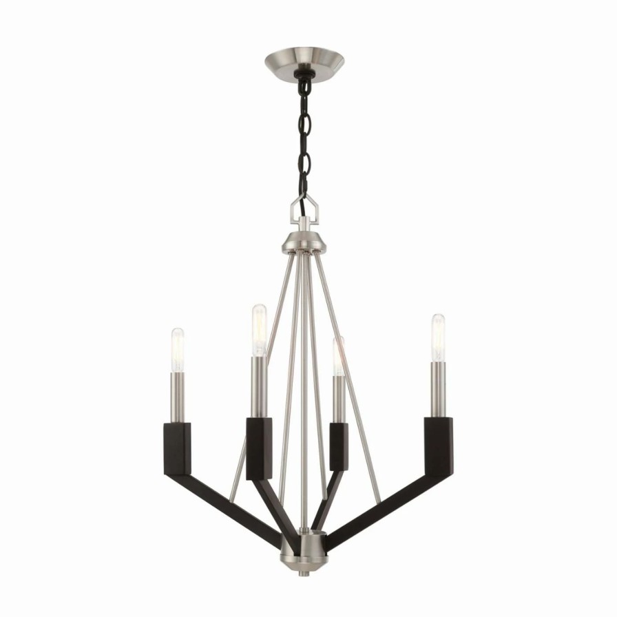 Chandeliers * | Best Pirce Edison Bulb Livex Lighting Beckett 511 Chandelier