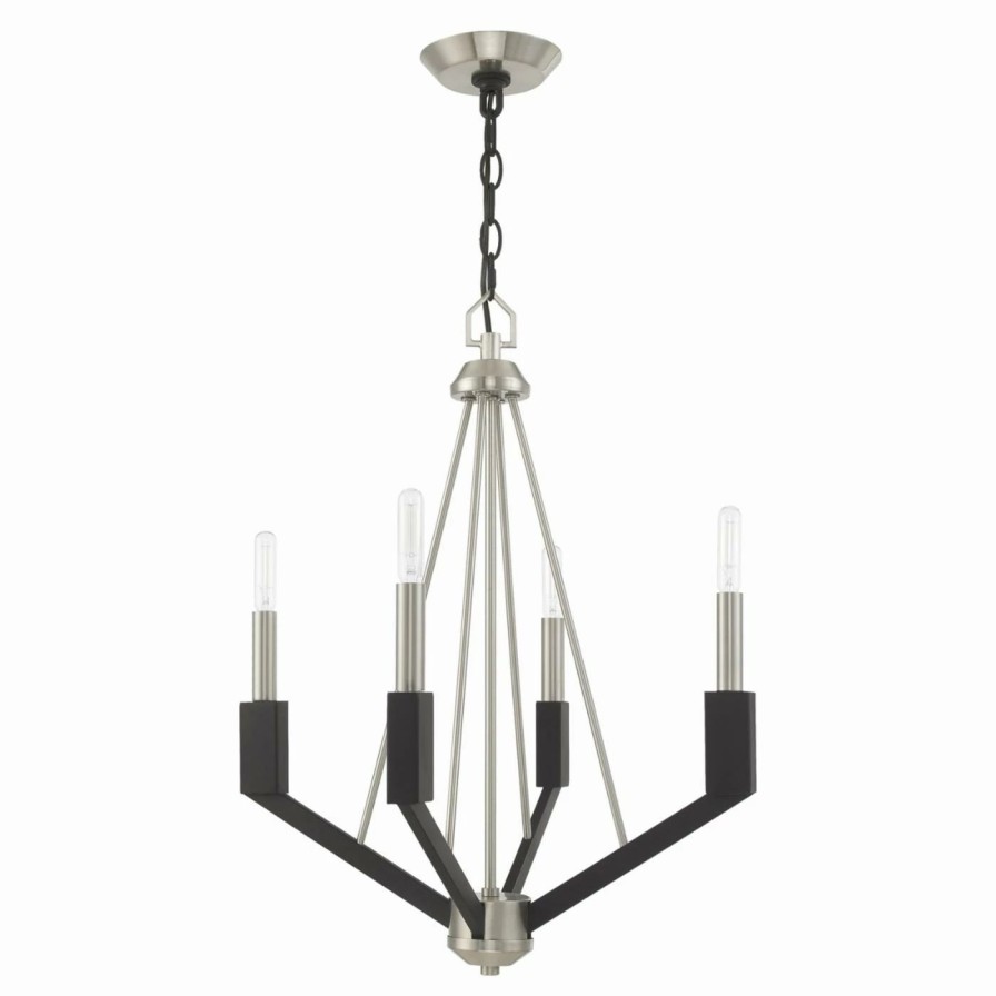 Chandeliers * | Best Pirce Edison Bulb Livex Lighting Beckett 511 Chandelier