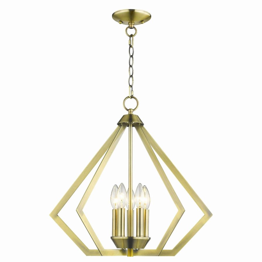 Chandeliers * | Buy Candle Livex Lighting Prism 40925 Chandelier