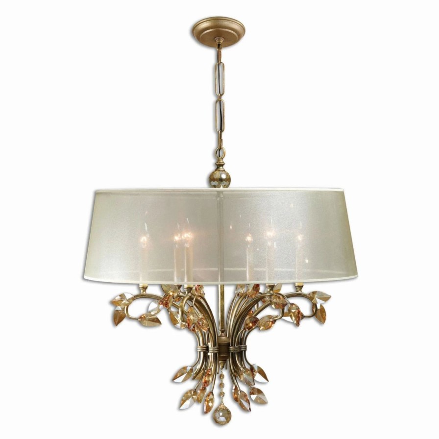 Chandeliers * | Flash Sale Drum Uttermost Alenya 21246 Chandelier