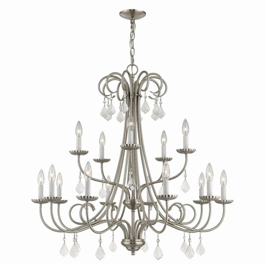 Candle * | Budget Candle Livex Lighting Daphne 15 Light Chandelier