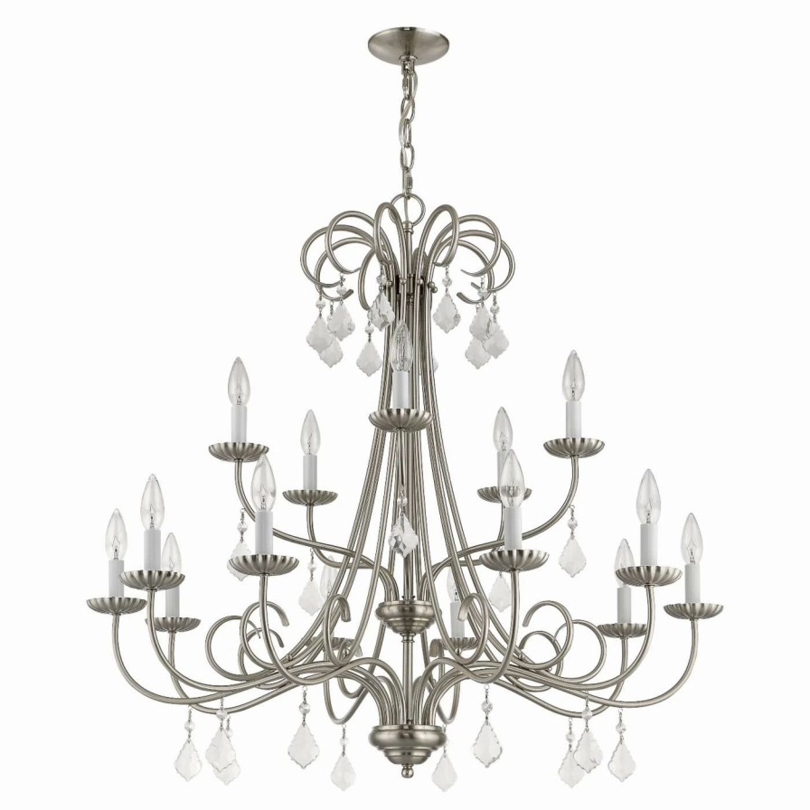 Candle * | Budget Candle Livex Lighting Daphne 15 Light Chandelier