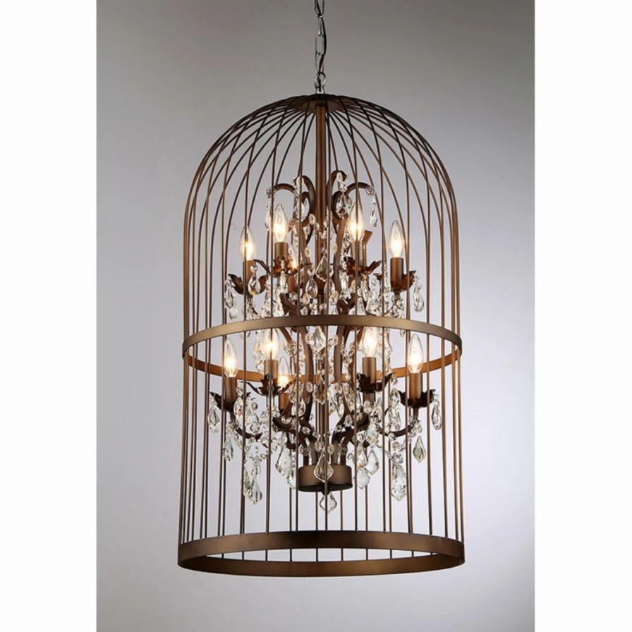 Chandeliers * | Brand New Warehouse Of Tiffany Rinee Rl8058B Cage Chandelier