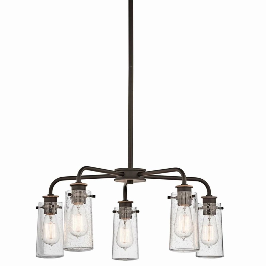 Chandeliers * | Wholesale Edison Bulb Kichler Braelyn 43058Oz Chandelier