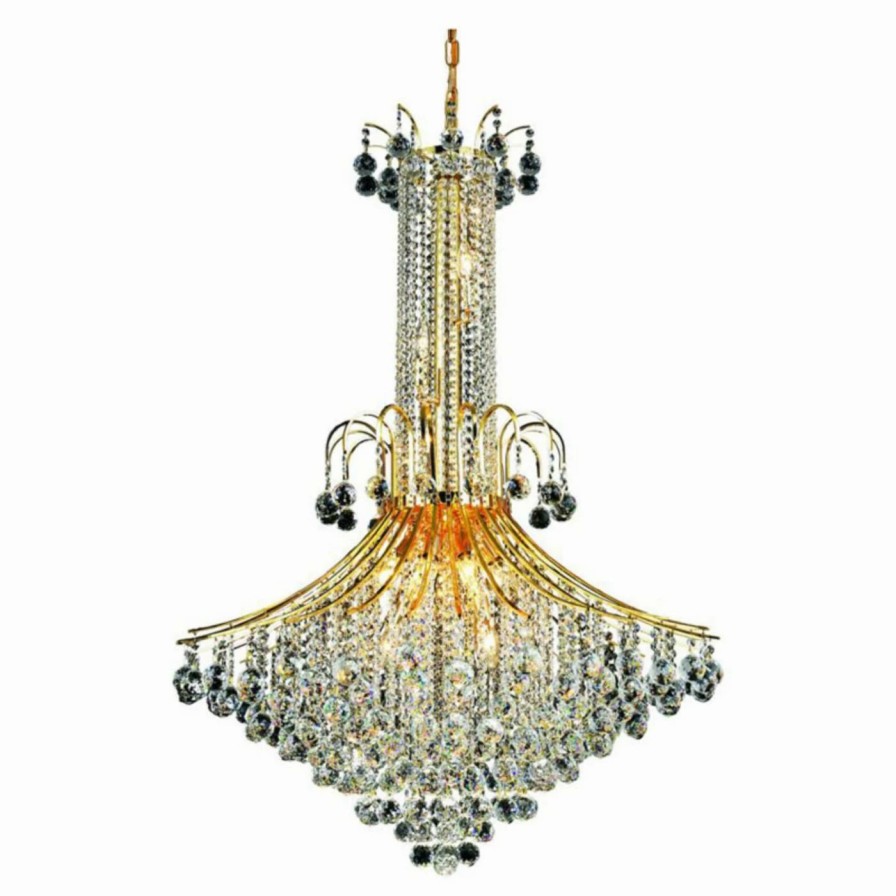 Crystal * | Hot Sale Crystal Elegant Lighting Toureg 8006 Chandelier