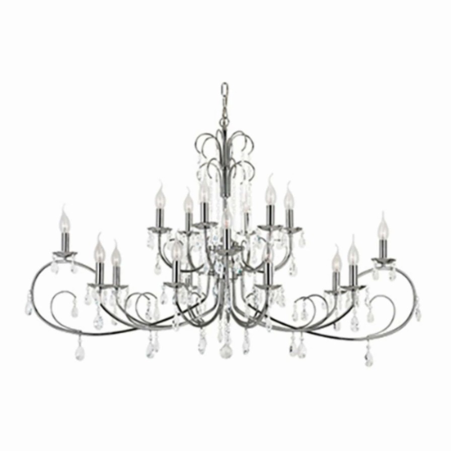 Candle * | Discount Crystal Trans Globe Lighting Chic Nouveau 70368 Pc Chandelier