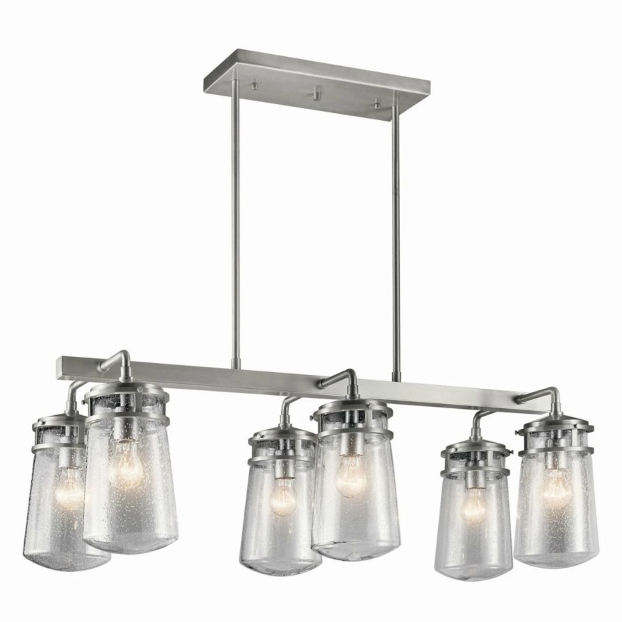 Chandeliers * | Wholesale Kichler Lyndon 6 Light Outdoor Linear Chandelier