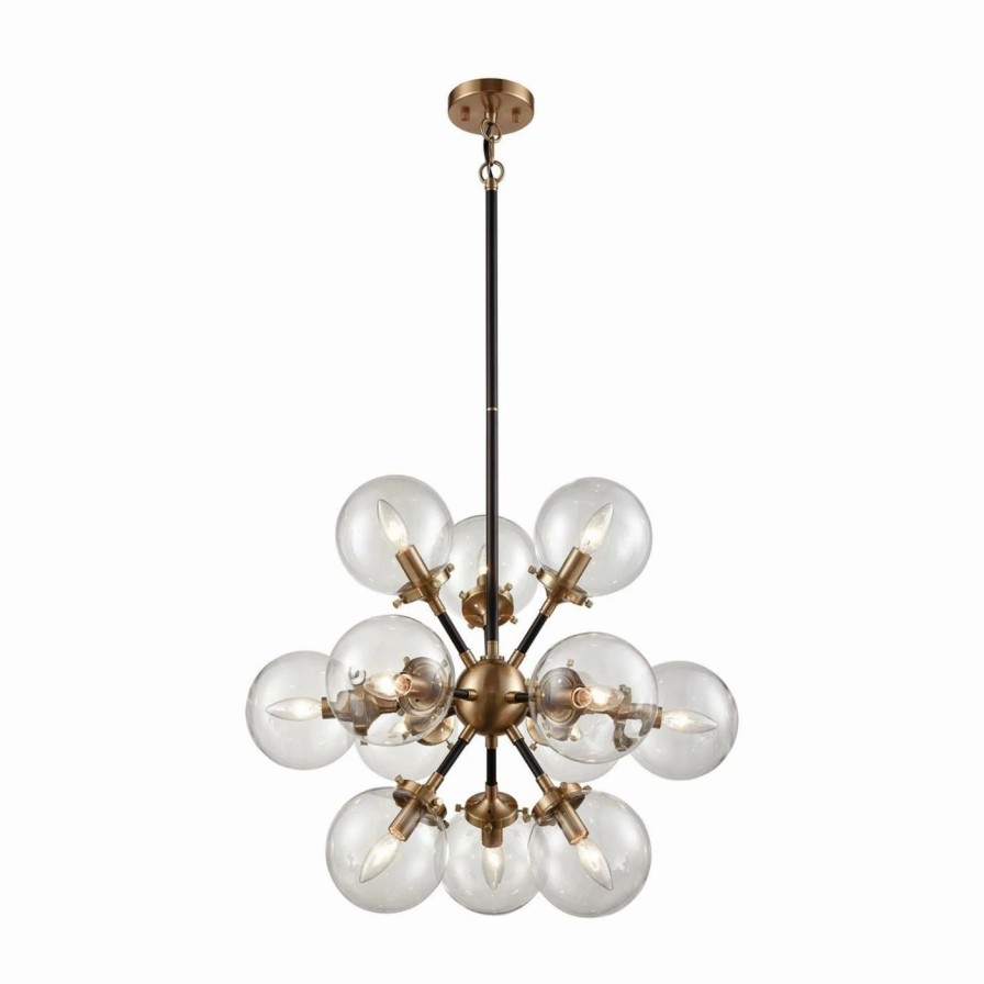 Chandeliers * | Best Deal Sputnik Elk Lighting Boudreaux 14434/12 12 Light Chandelier