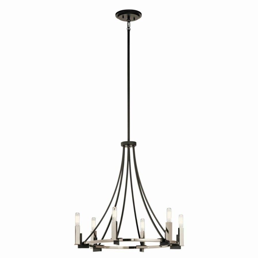 Chandeliers * | Top 10 Wagon Wheel Kichler Bensimone 43290 Chandelier