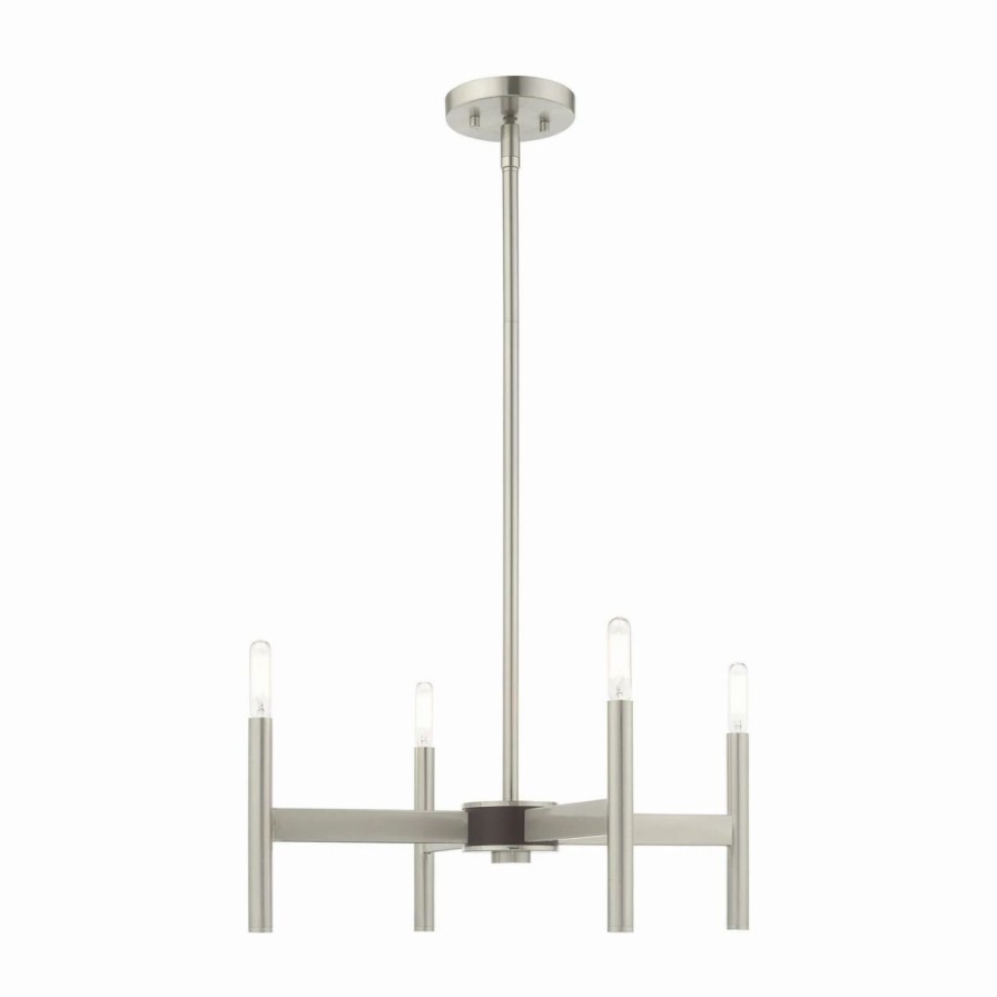 Chandeliers * | Promo Edison Bulb Livex Lighting Copenhagen 51174 Mini Chandelier