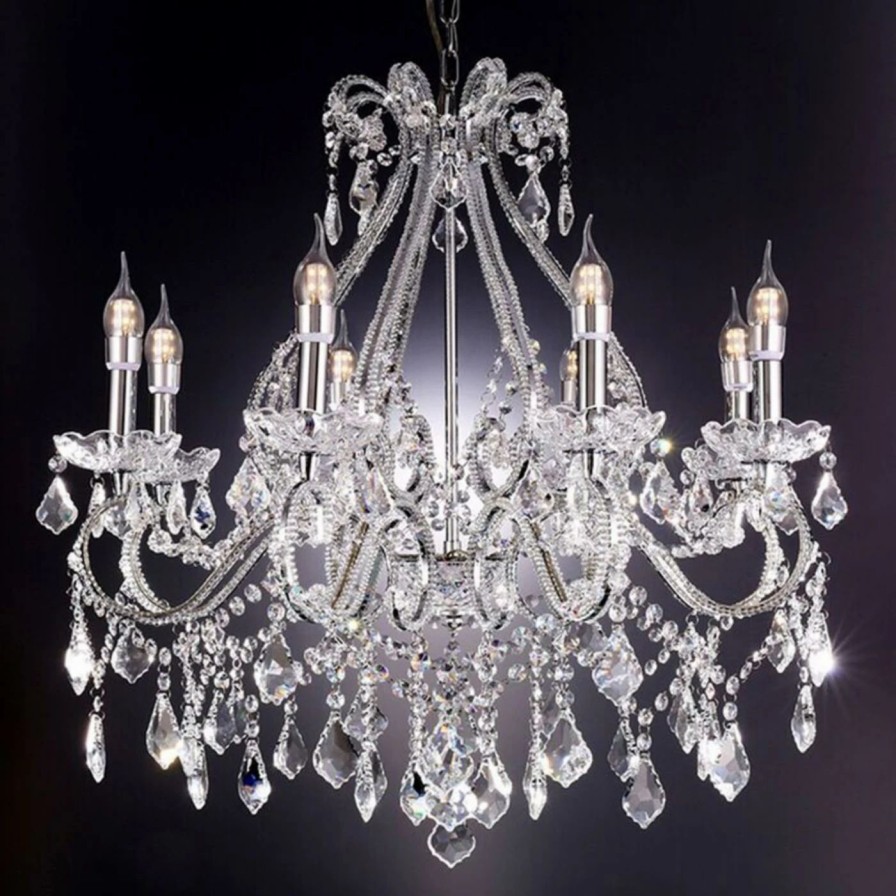 Crystal * | Best Sale Crystal Ore International Nola K-5802H Chandelier