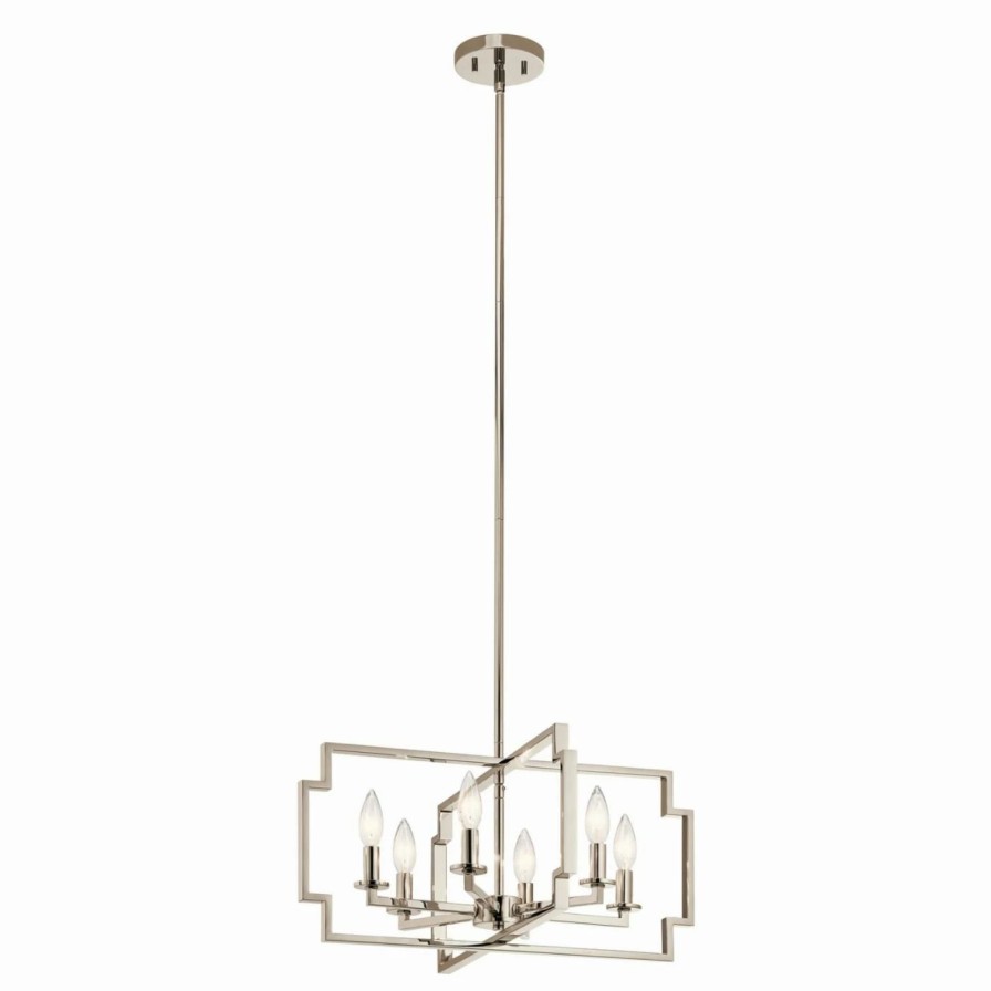 Chandeliers * | Deals Cage Kichler Downtown Deco 44128 Chandelier