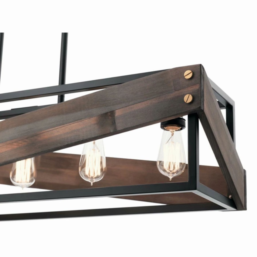 Chandeliers * | Hot Sale Kichler Fulton Cross 44222 Linear Chandelier