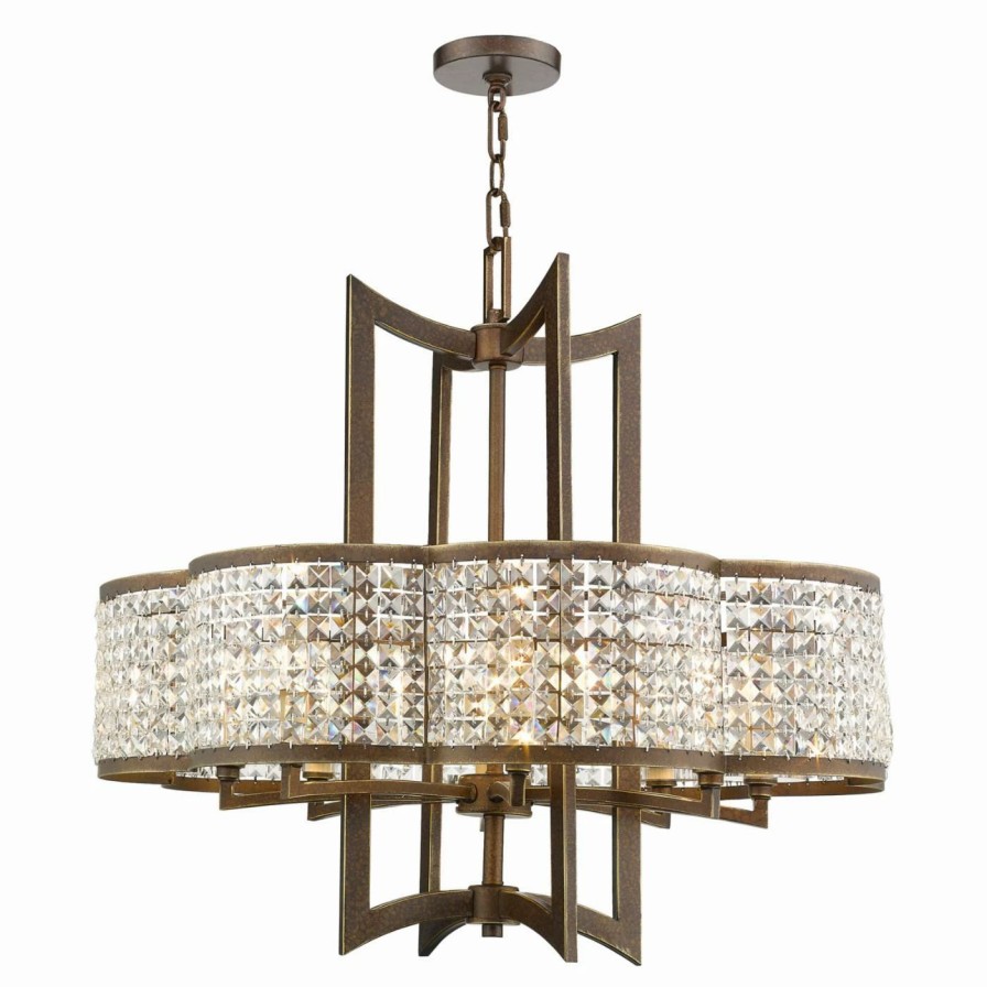 Chandeliers * | Hot Sale Drum Livex Lighting Grammercy 50578 Chandelier