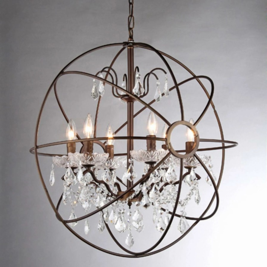 Chandeliers * | Flash Sale Globe Warehouse Of Tiffany Edwards Rl8049 Crystal Chandelier