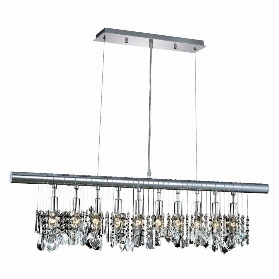 Chandeliers * | Brand New Linear Elegant Lighting Chorus Line V3100D Chandelier