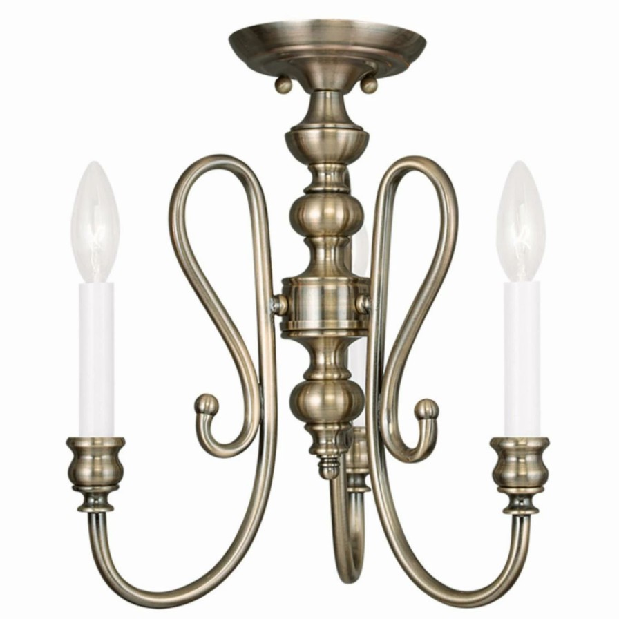 Chandeliers * | Top 10 Livex Lighting Livex Caldwell 5163 3-Light Mini Chandelier