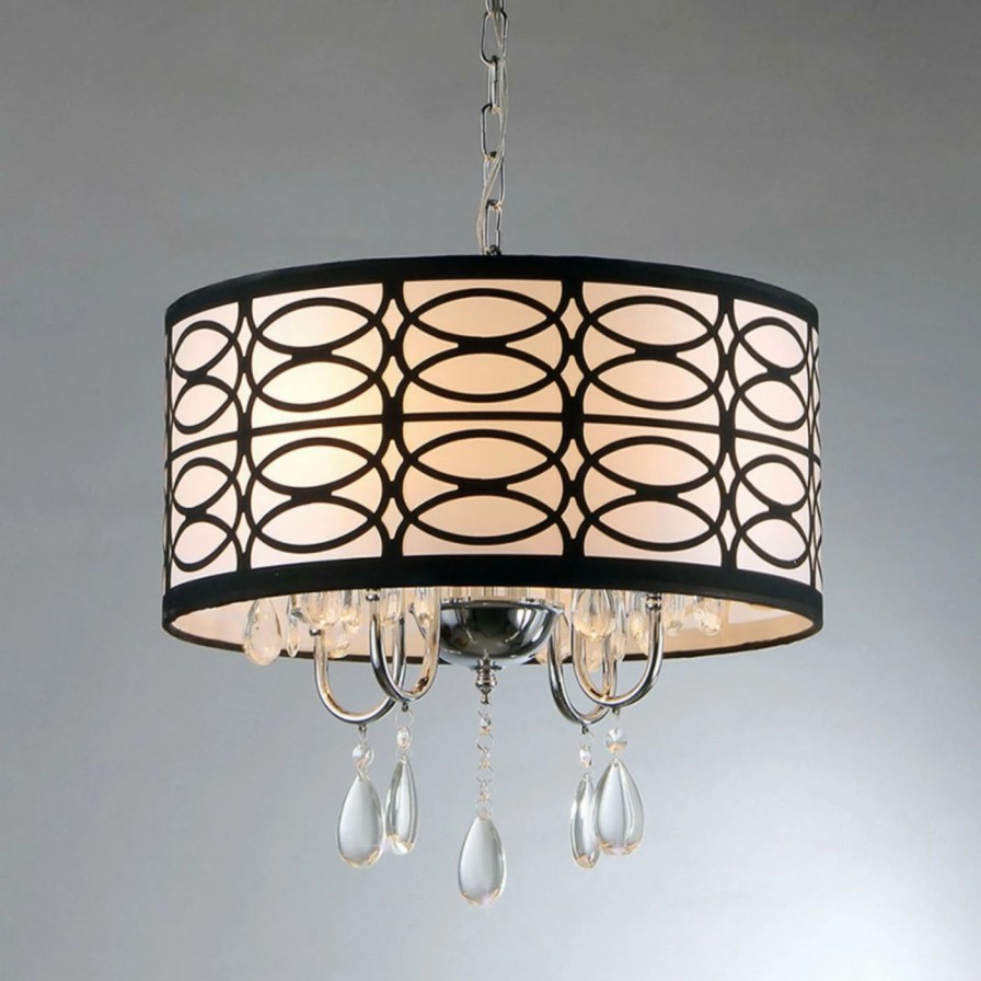 Chandeliers * | Budget Drum Warehouse Of Tiffany Roxanne Rl4825 Crystal Pendant Light