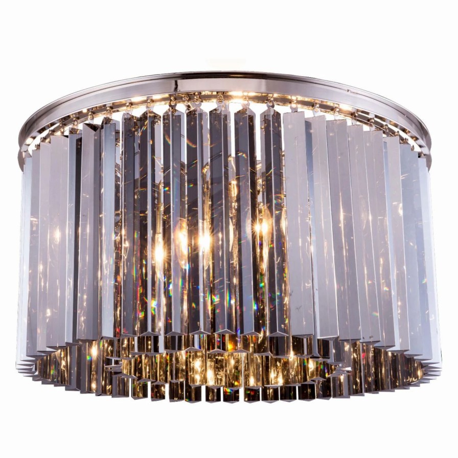 Chandeliers * | Budget Urban Classic Sydney Collection 26 In. Flush Mount Chandelier