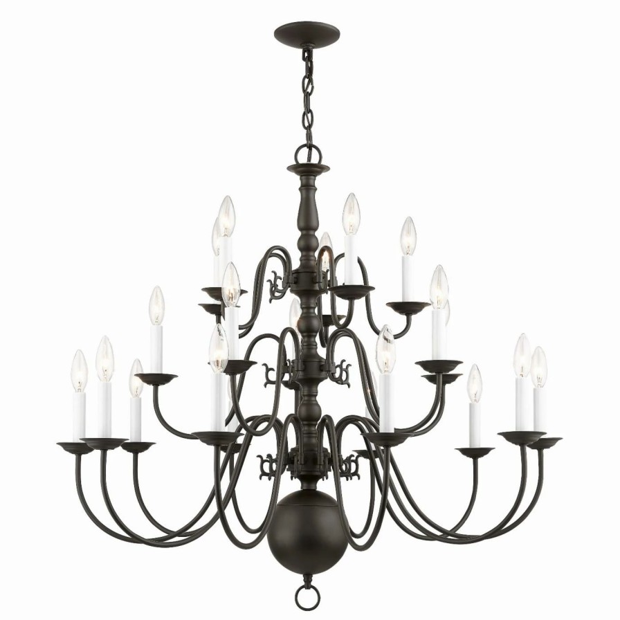 Candle * | Brand New Candle Livex Lighting Williamsburg 5019 Chandelier