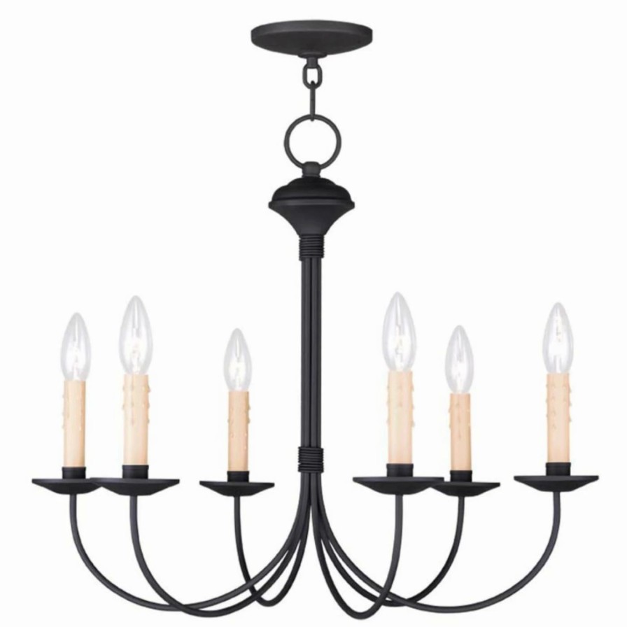 Candle * | Brand New Livex Lighting Candle Livex Heritage 4526-04 6-Light Chandelier