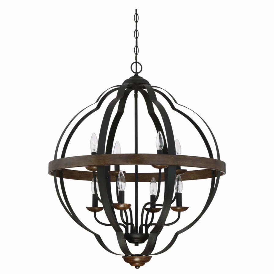 Chandeliers * | Best Reviews Of Candle Quoizel Siren Srn520 Chandelier