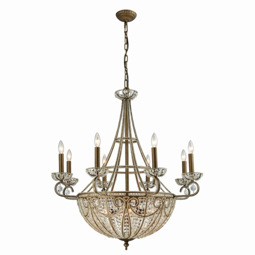 Chandeliers * | New Empire Elk Lighting Elizabethan 15968/8+6 Chandelier