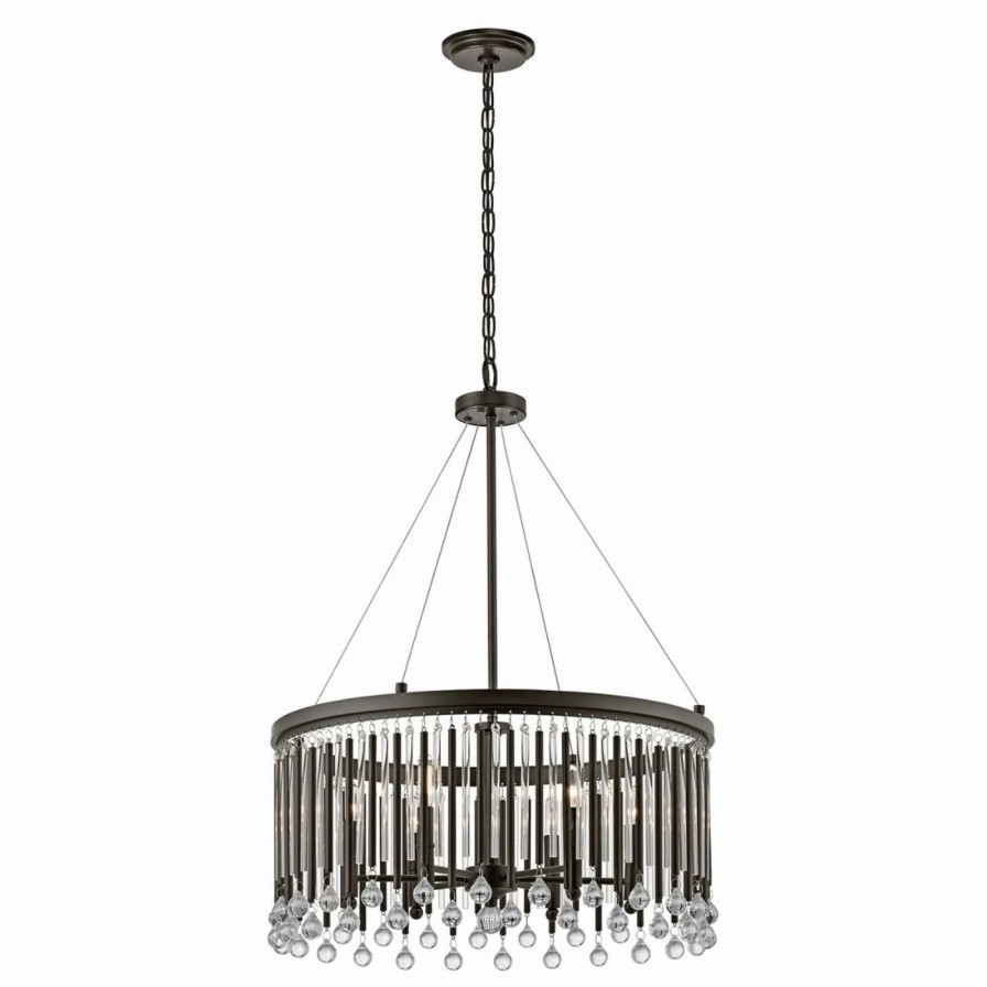 Chandeliers * | Best Sale Raindrop Kichler Piper 43723Esp Chandelier