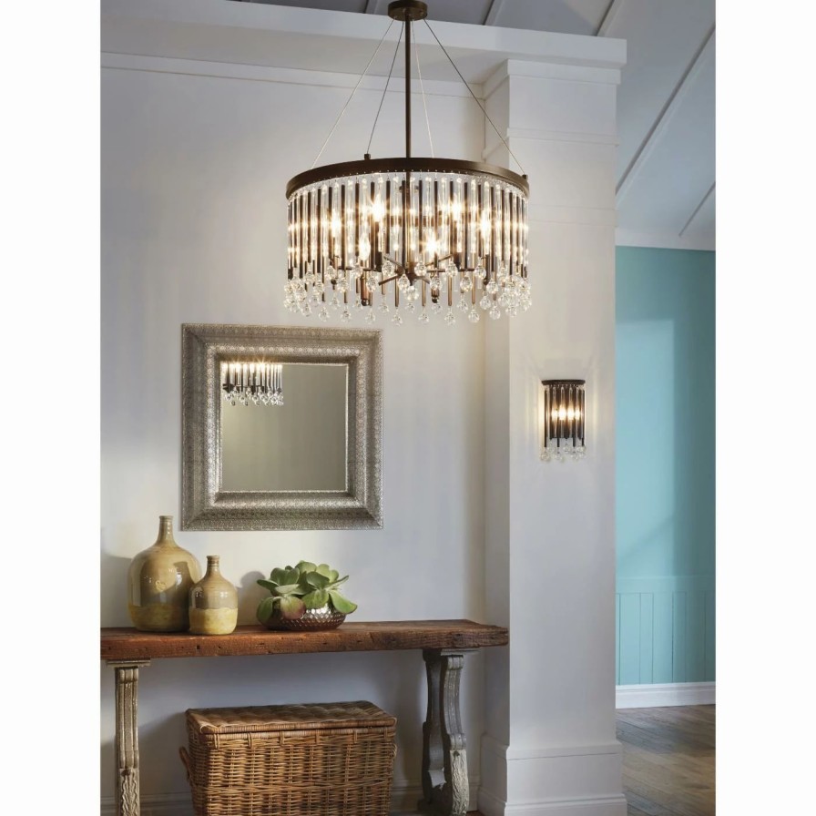 Chandeliers * | Best Sale Raindrop Kichler Piper 43723Esp Chandelier