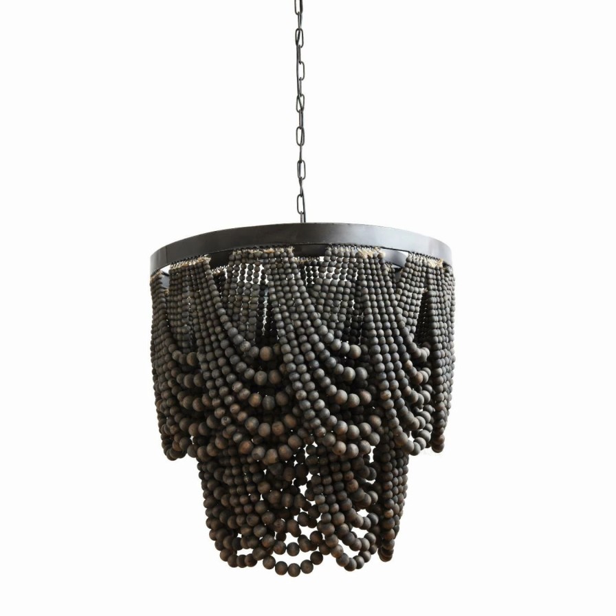 Chandeliers * | Coupon Empire 3R Studios Da775 Wood Beads Chandelier