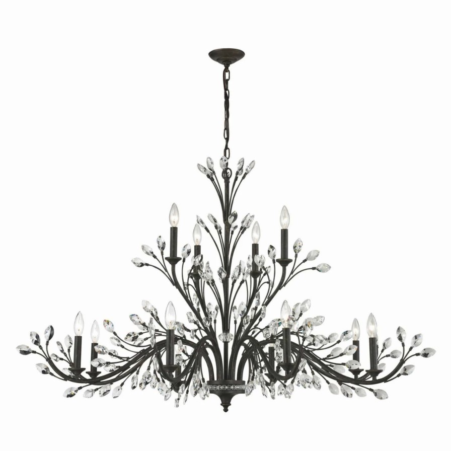 Chandeliers * | Promo Elk Lighting Crystal Branches 11777/8+4 Chandelier