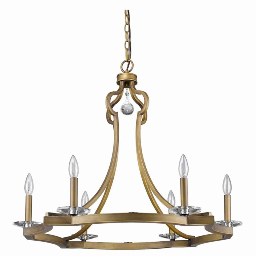 Chandeliers * | Brand New Acclaim Lighting Inc Wagon Wheel Acclaim Lighting Peyton In11015 Chandelier