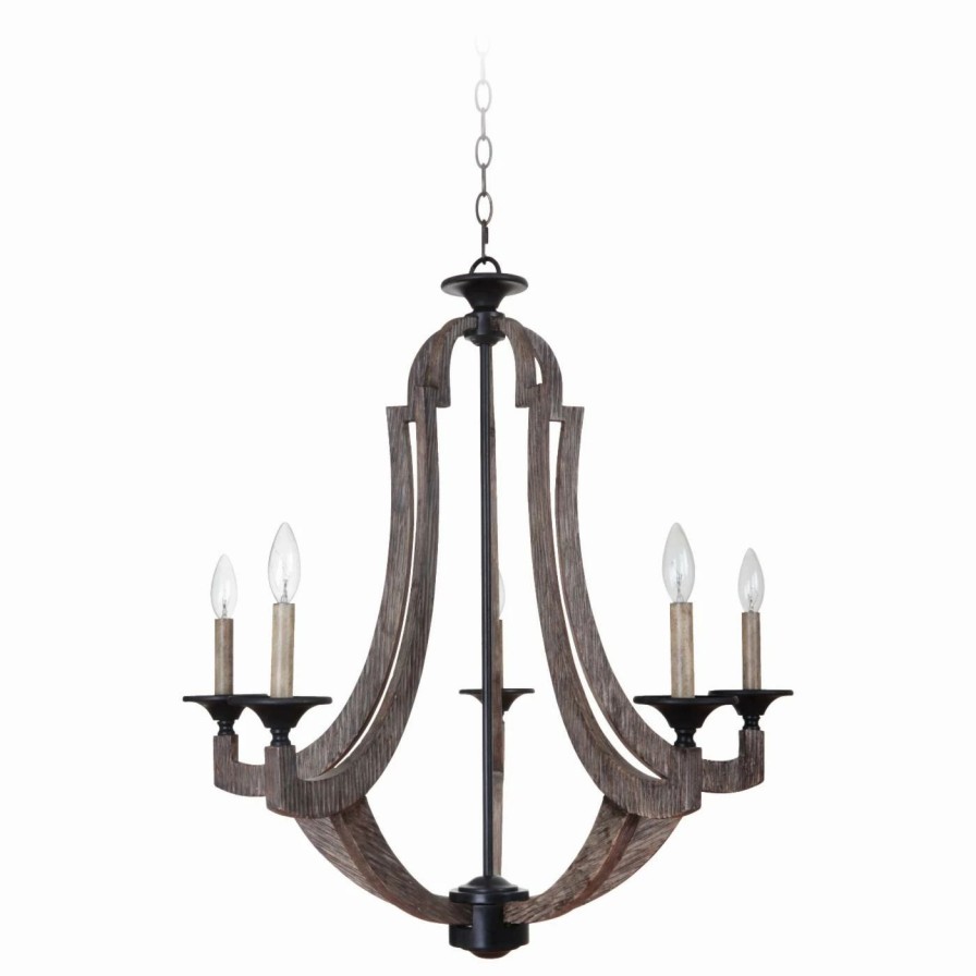 Candle * | Flash Sale Jeremiah Candle Craftmade Winton 35125-Wp Chandelier